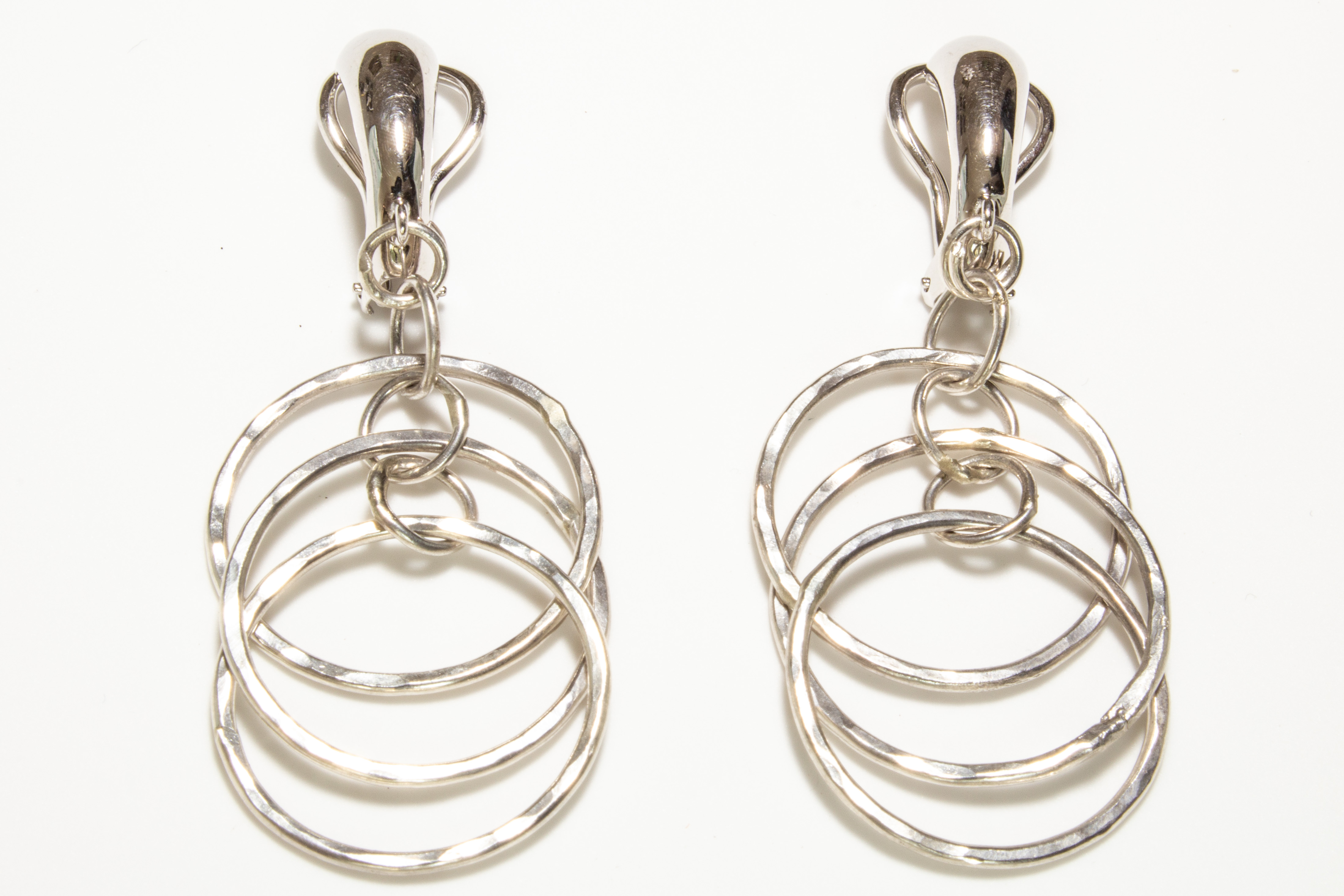 earrings dancing rings 3 clip H side