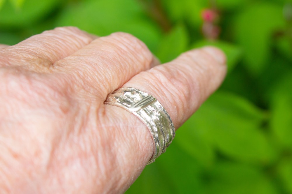 ring free form small 3 worn