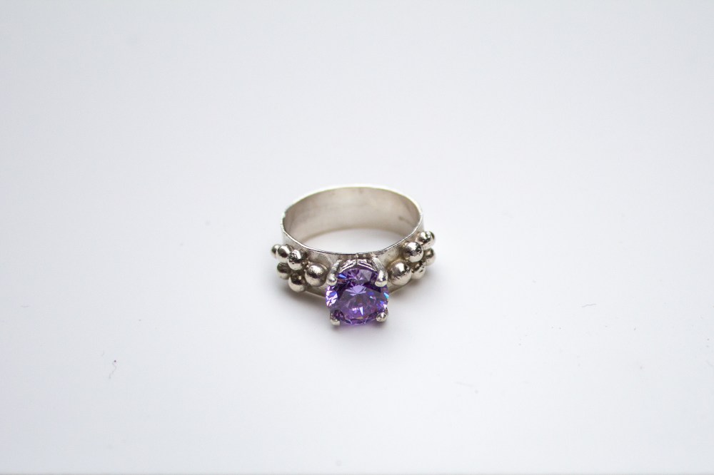 ring CZ lavender grapes 4