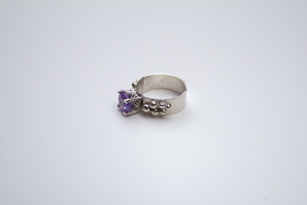 ring CZ lavender grapes 5
