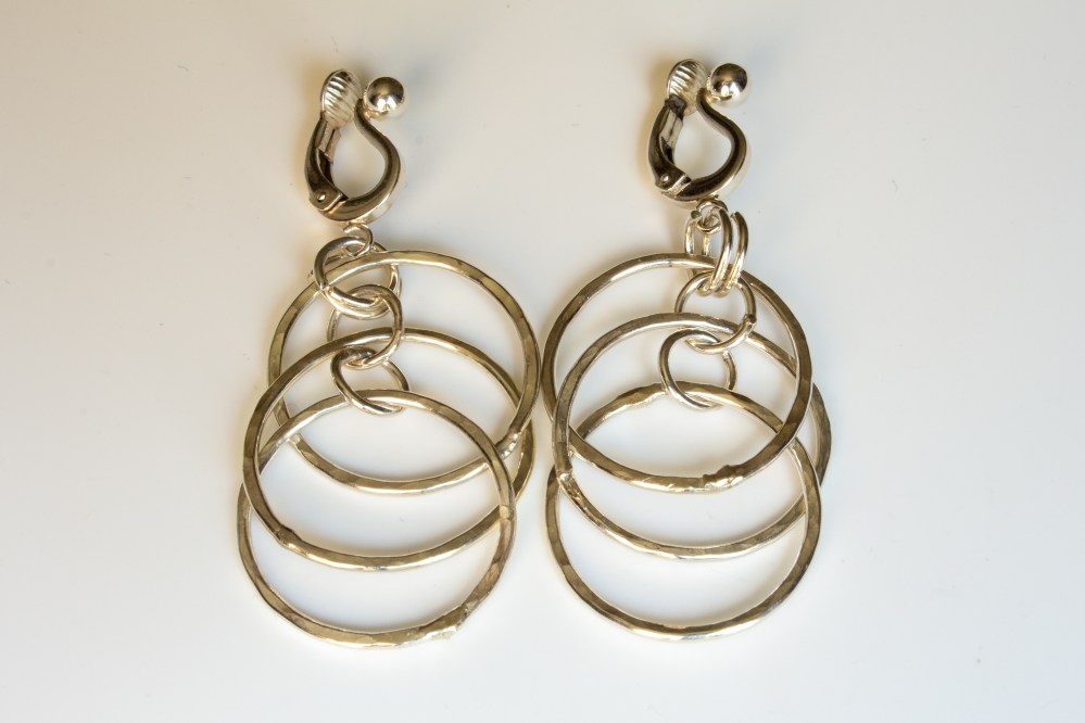 earrings clip dangling 3